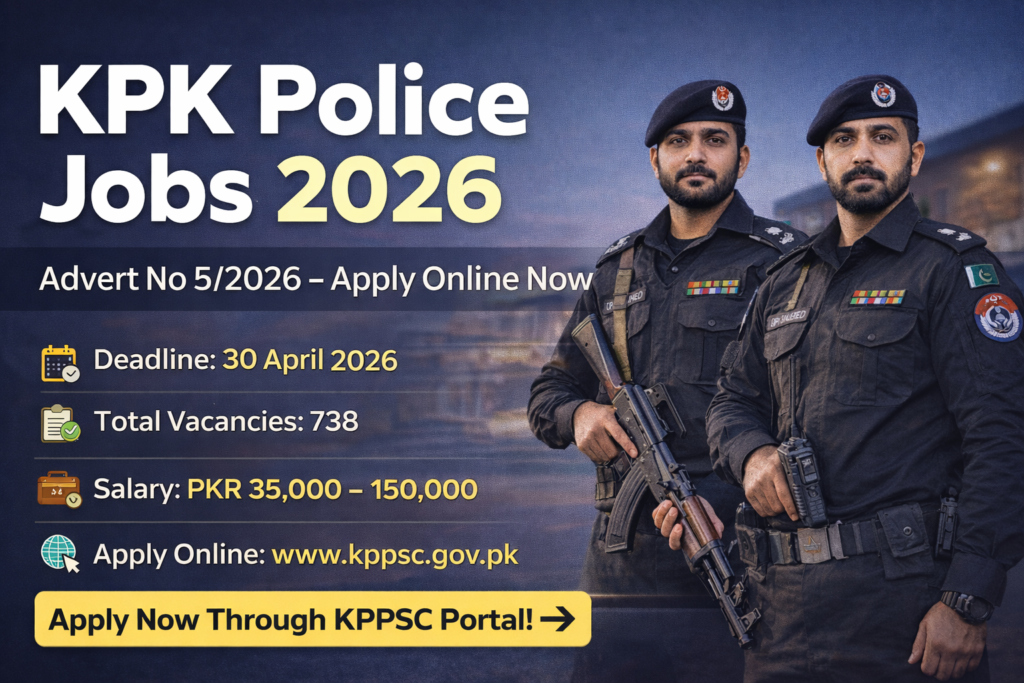 KPK Police Jobs 2026 -Advertisement No 5/2026 – Apply Online for ASI & SI Posts
