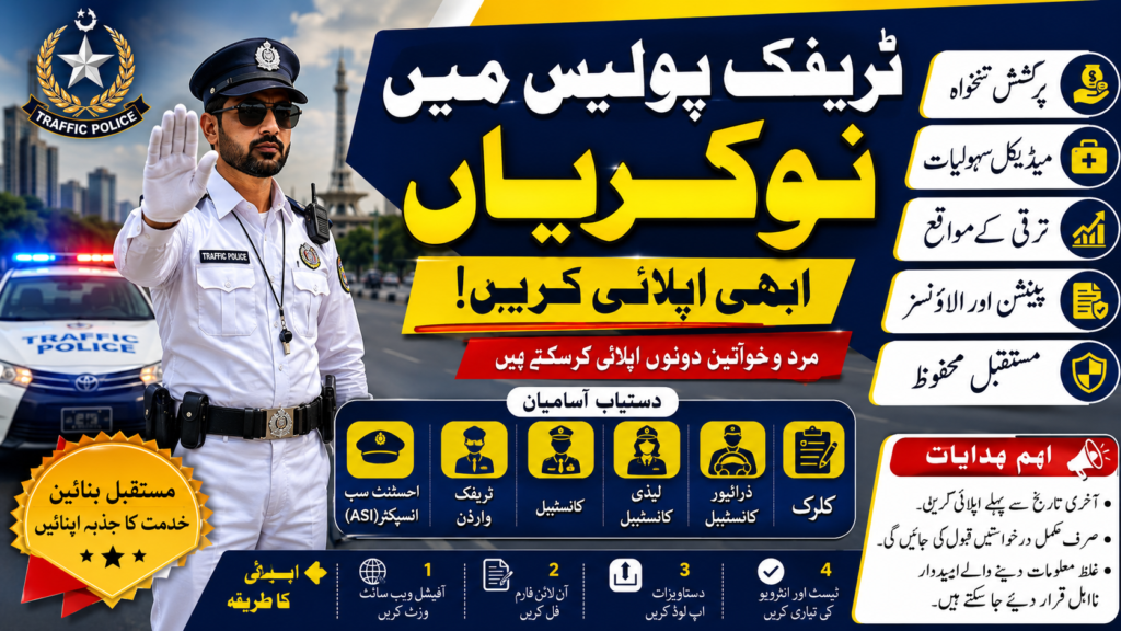 Latest Traffic Police Jobs -Check Advertisement Paper