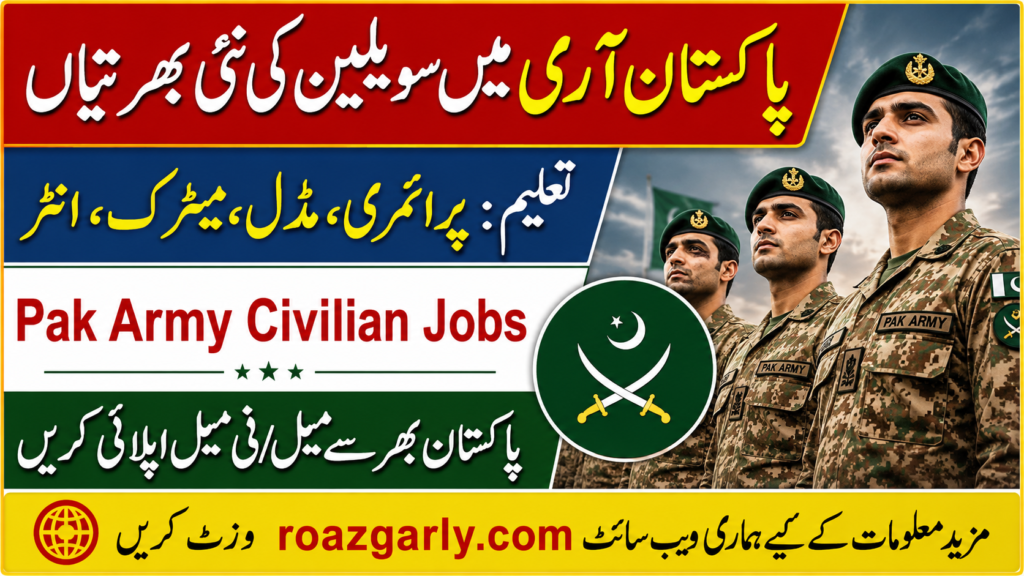Join Pak Army civilian jobs 2026- Check Advertisement Paper and Apply Now